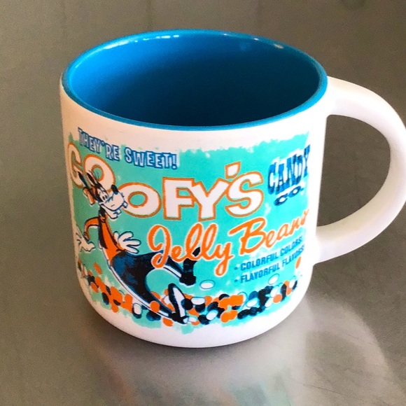 Authentic Disney Parks Mug. Goofy’s Candy Co. White/Blue/Orange. - Picture 2 of 6